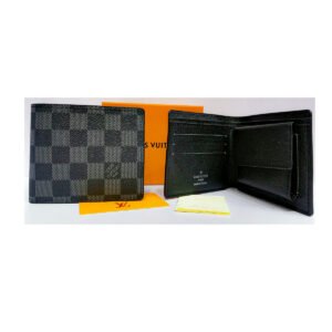 Louis Vuitton Damier Ebene Marco Bifold Wallet with Coin Pocket - Black