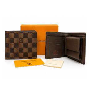 Louis Vuitton Damier Ebene Marco Bifold Wallet with Coin Pocket