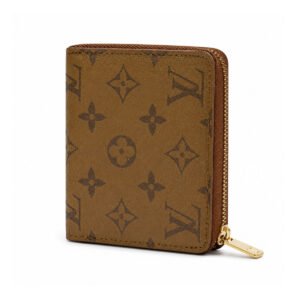 Louis Vuitton Monogram Reverse Canvas Zip Compact Wallet