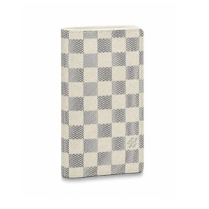Damier Azur Canvas Vertical Brazza Long Wallet for Men