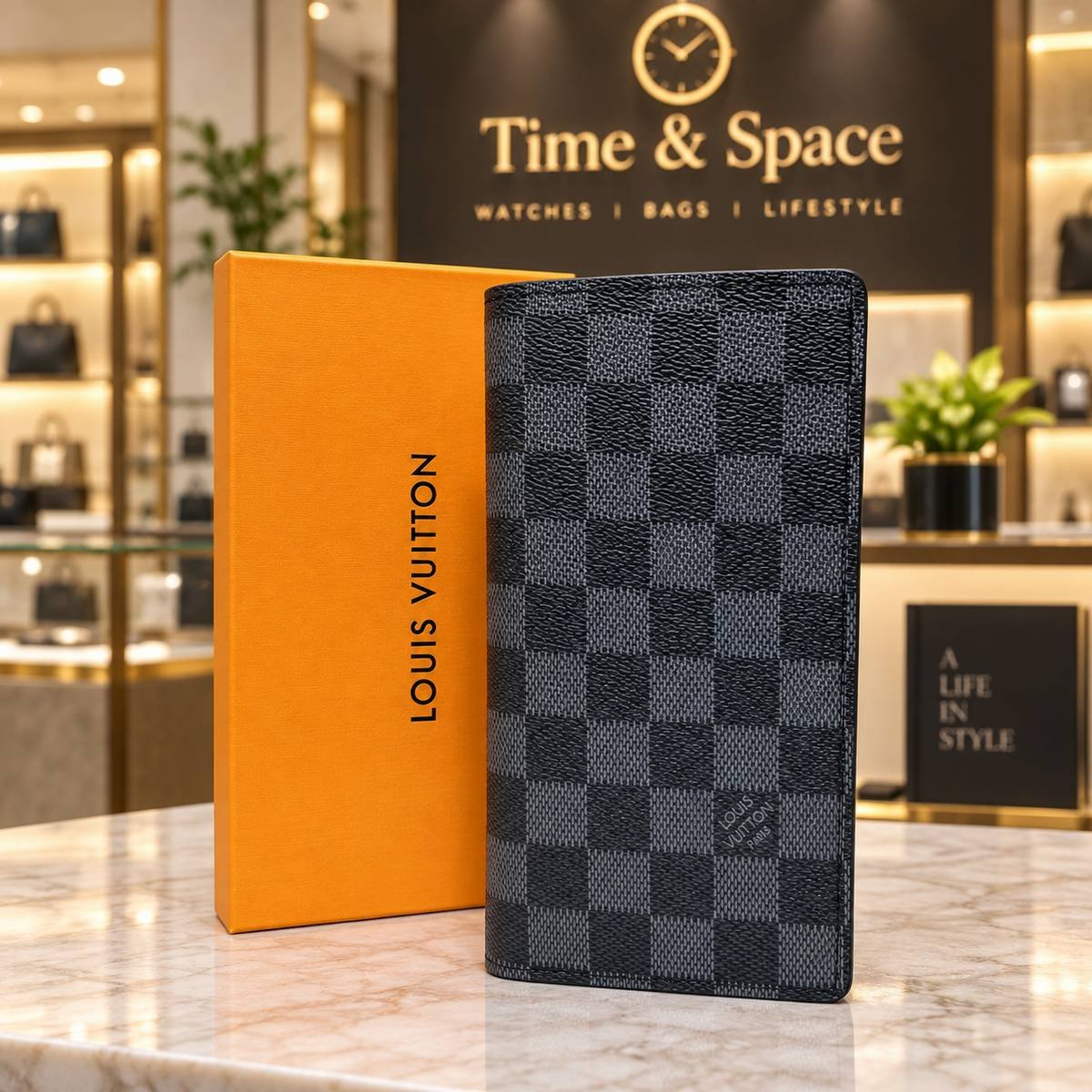 Louis Vuitton Checkered Long Wallet – 4 Color Variations - Image 2
