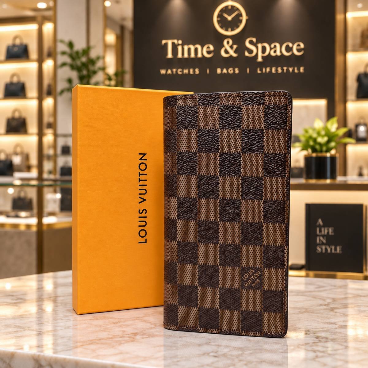 Louis Vuitton Checkered Long Wallet – 4 Color Variations - Image 5