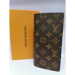 Monogram Eclipse Canvas Brazza Slim Vertical Long Wallet - TS-01