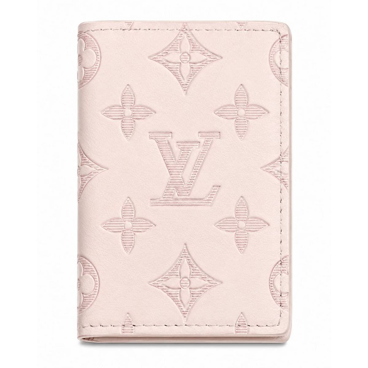 Louis Vuitton Monogram Embossed Bifold Wallet. Black Textured, Black Smooth & White - Image 4