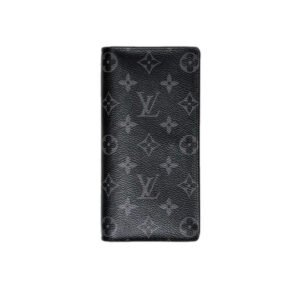 Louis Vuitton Black Wallet Monogram Design