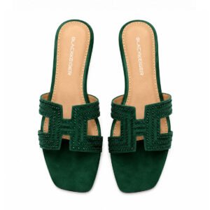 Hermès Crystal-Embellished Oran Flat Sandals - 42/12