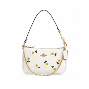 Coach White Floral Daisy Shoulder Bag