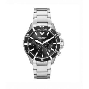 Emporio Armani Men's Black Dial Chronograph Watch