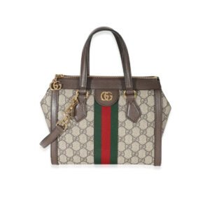 Gucci Ophidia GG Supreme Top Handle Bag Brown