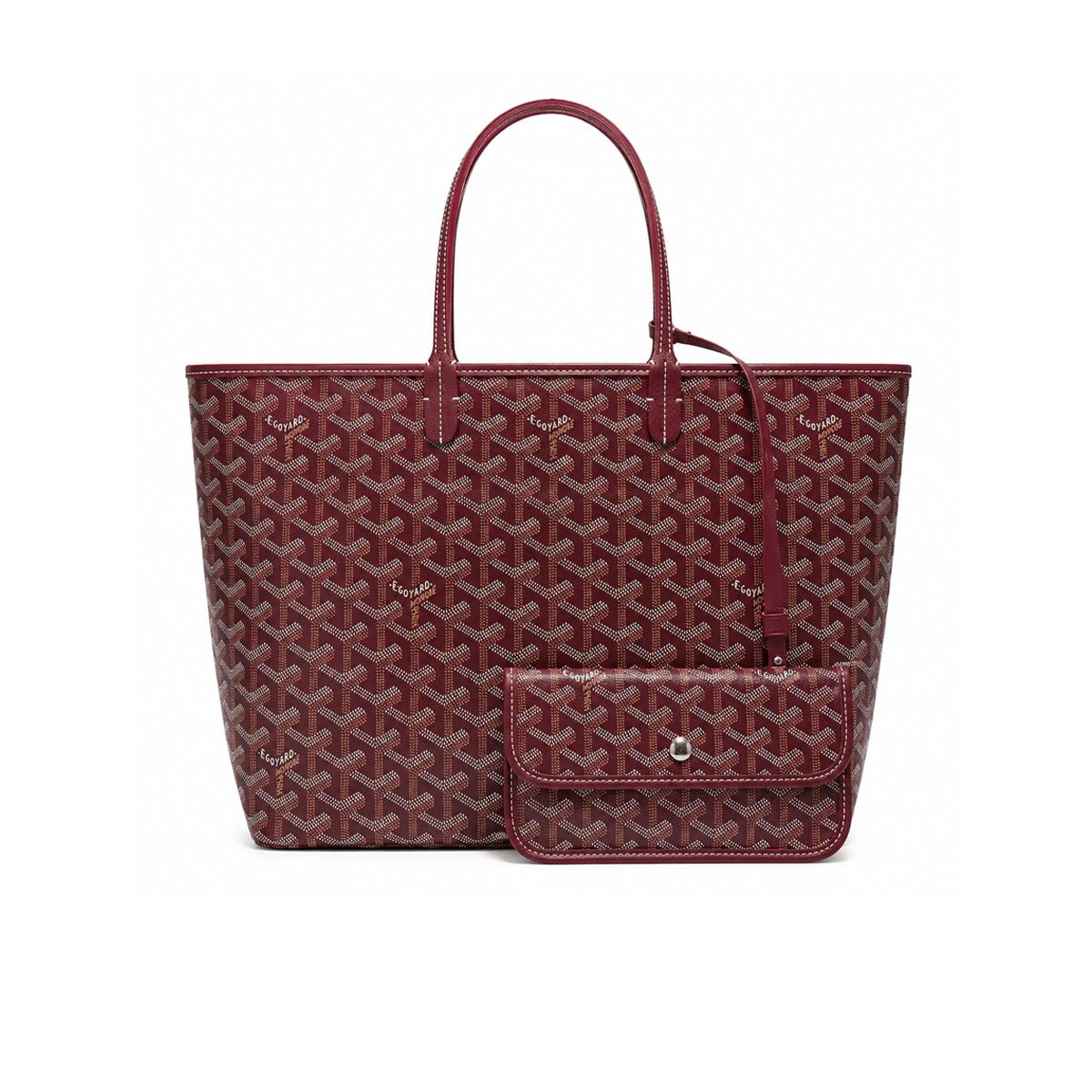 Goyard Wine Red Tote Bag