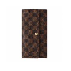 Louis Vuitton Sarah Wallet Damier Ebene Brown