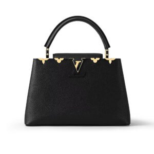 Louis Vuitton Capucines Bag in Black Taurillon Leather