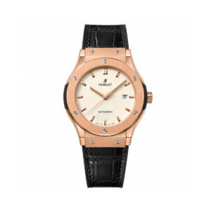 Hublot Classic Fusion King Gold Cream Dial Watch
