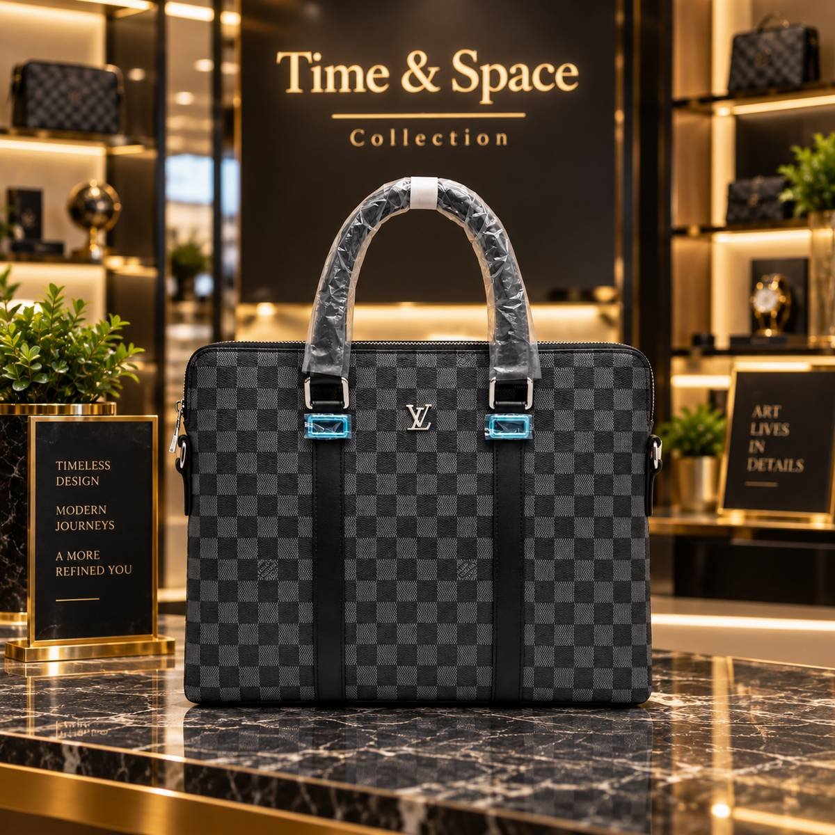 Louis Vuitton Damier Graphite Strap Laptop Briefcase - Image 2