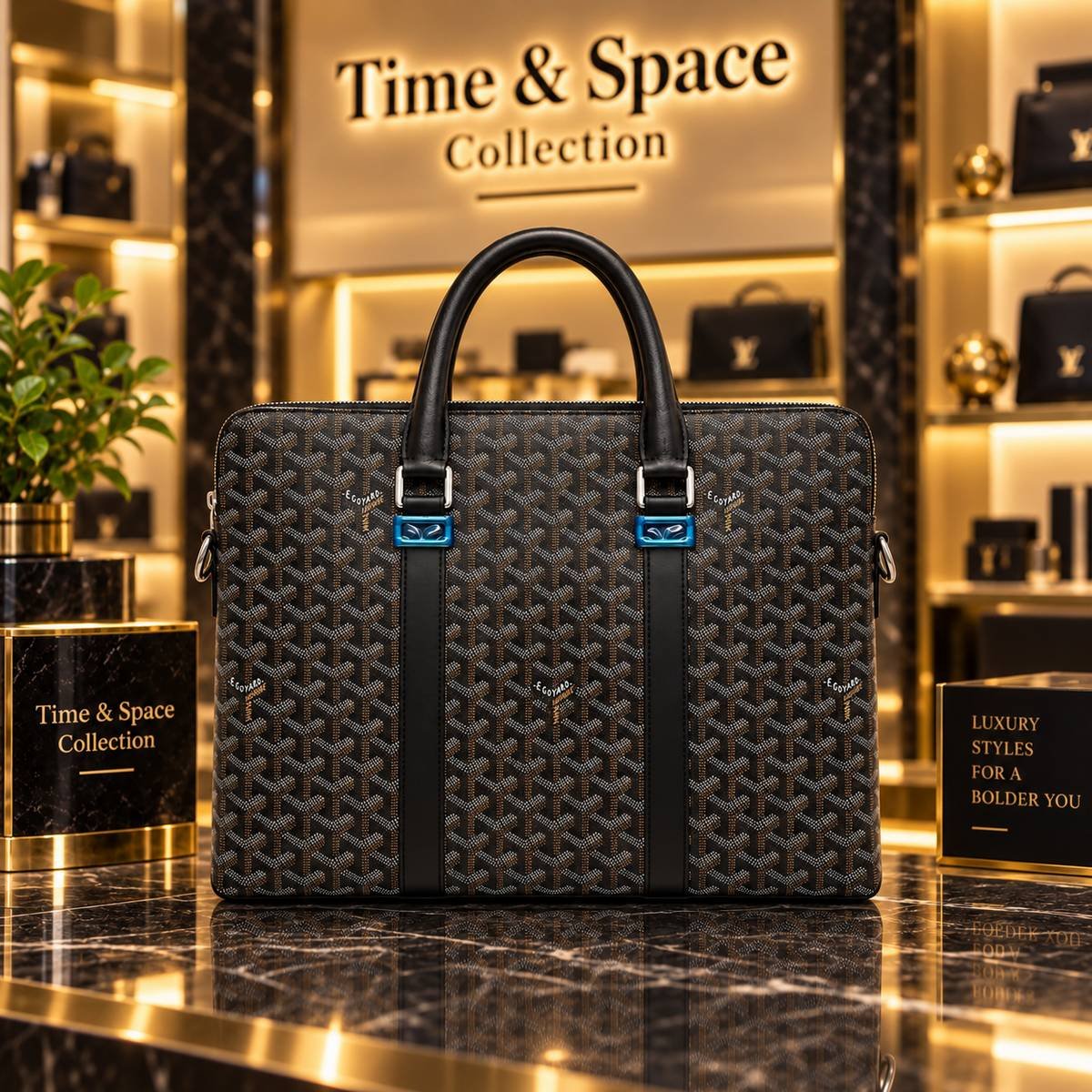 Goyard Goyardine Canvas Slim Laptop Briefcase - Image 2