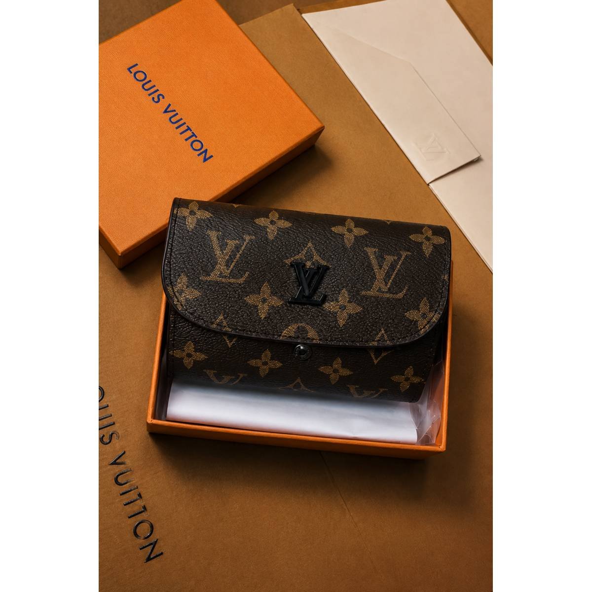 Louis Vuitton Monogram Wallet – Brown - Image 4