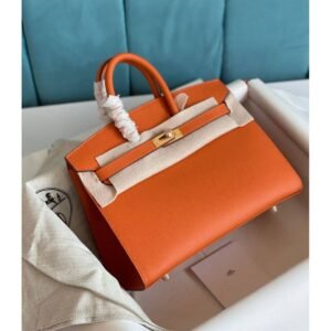 HERMÈS Birkin 30 Epsom Leather Bag - Orange