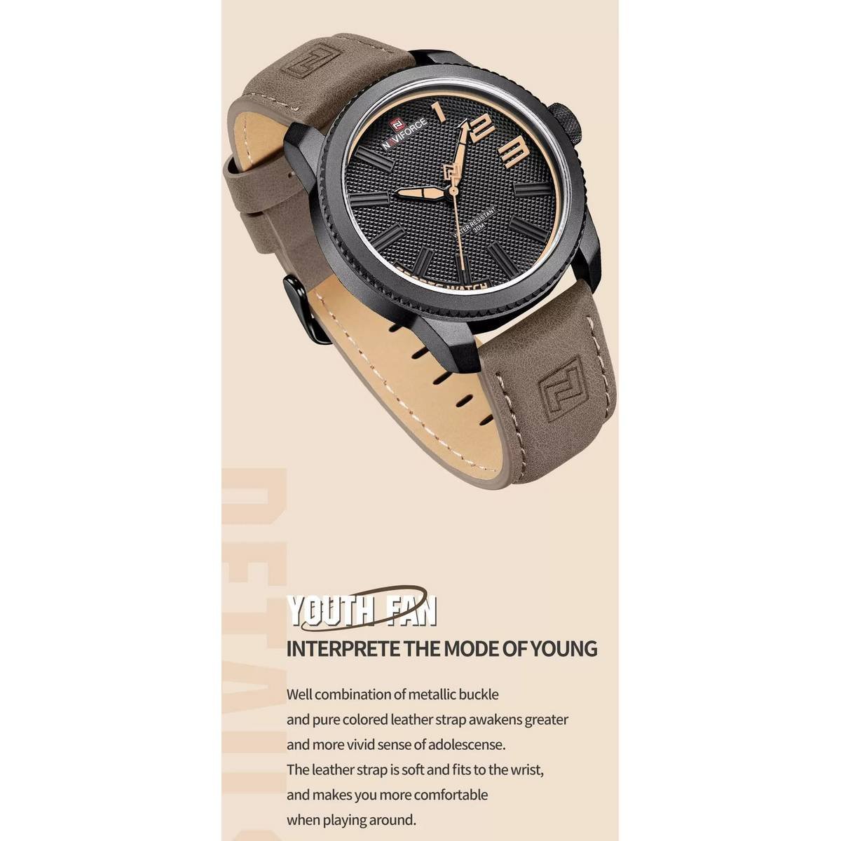 Naviforce NF9202 Grandel Men's Sports Quartz Watch - Image 4