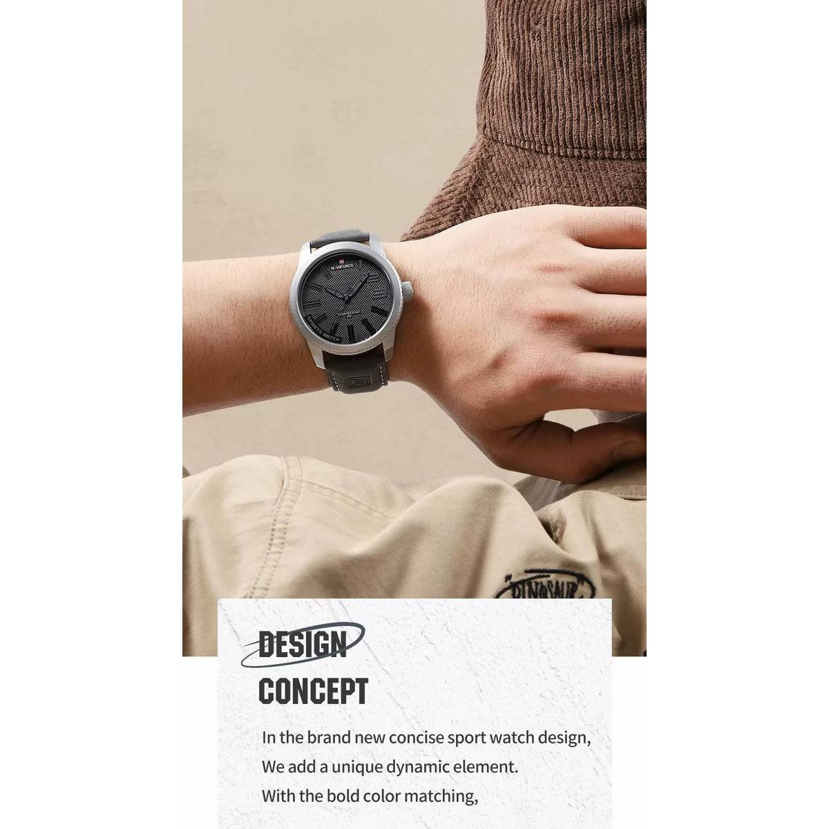 Naviforce NF9202 Grandel Men's Sports Quartz Watch - Image 4