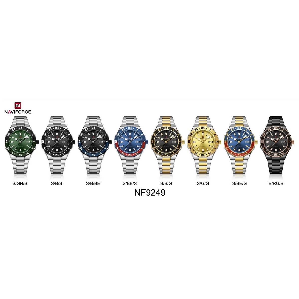 Naviforce Dual-Time GMT Style Stainless Steel Quartz Men's Watch - Image 11