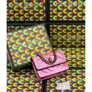 Kurt Geiger London Kensington Micro Quilted Crossbody Bag - Powder Pink