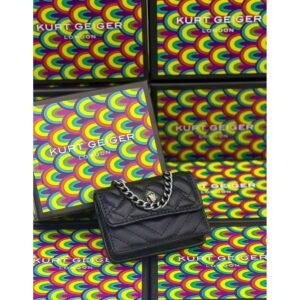 Kurt Geiger London Kensington Micro Quilted Crossbody Bag - Black