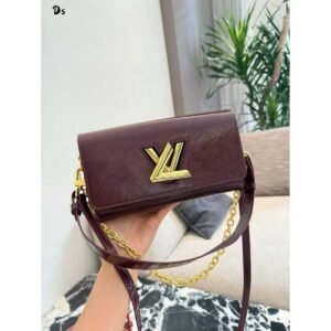 Louis Vuitton Twist West Epi Leather Shoulder Bag - Dark Red