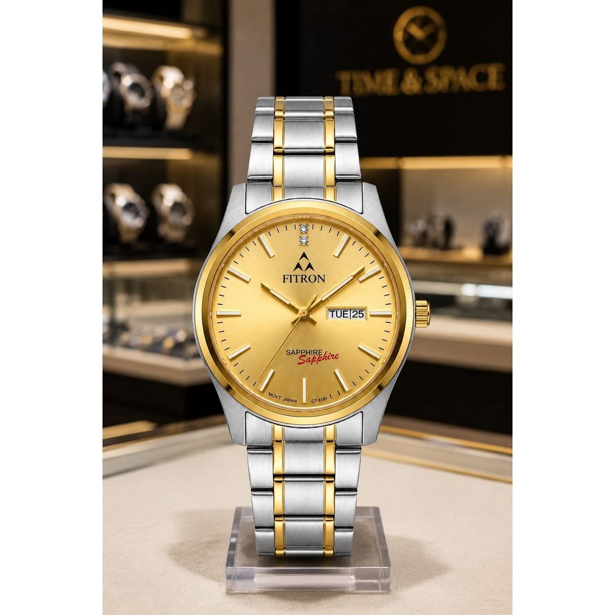NAVIFORCE NF 5075 Women’s Square Dial Watch – Gold - Image 5