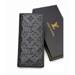 Louis Vuitton Monogram Shadow Embossed Leather Long Wallet