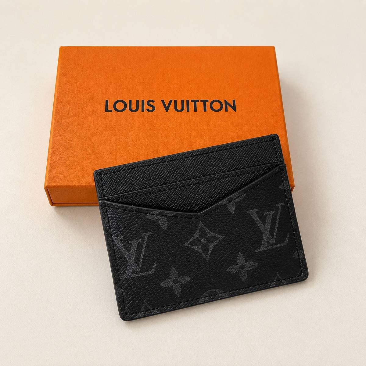 Louis Vuitton Monogram Card Holder – Wine Red - Image 10