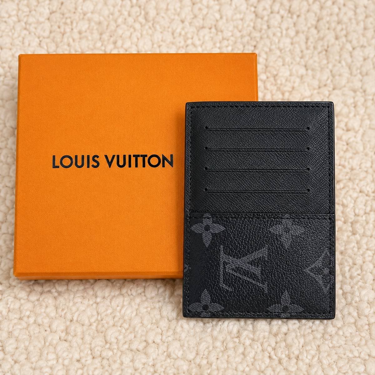 Louis Vuitton Black Flower Card Holder