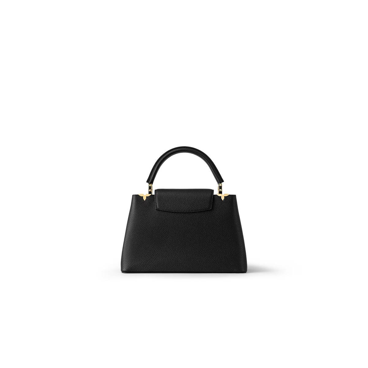 Louis Vuitton Capucines Handbag in Black Taurillon Leather - Image 3