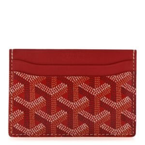 Goyard Saint-Sulpice Card Holder in Dark Red Goyardine Canvas - Dark Red