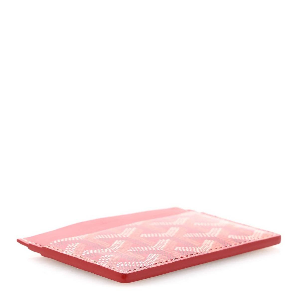 Goyard Saint-Sulpice Card Holder in Dark Red Goyardine Canvas - Image 9