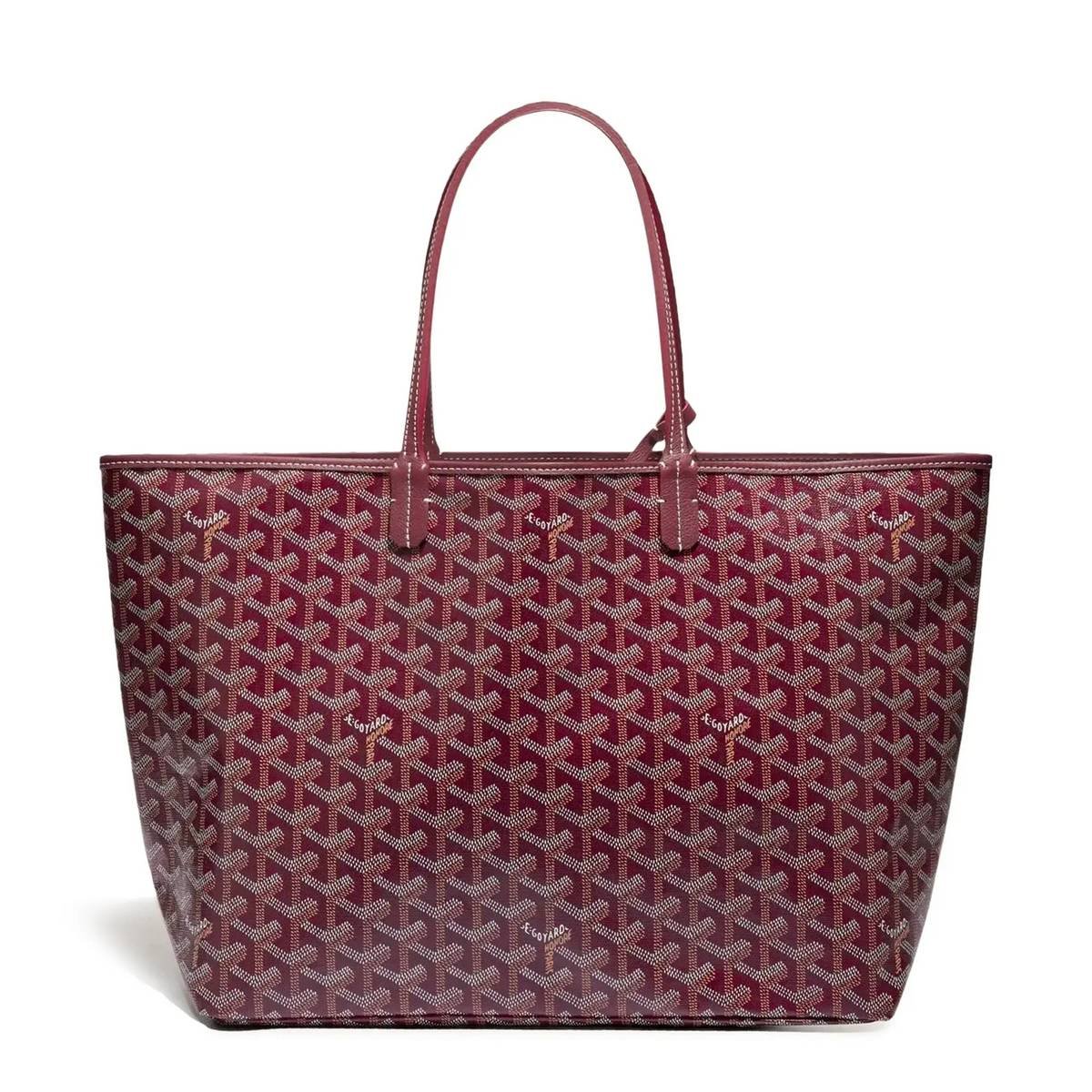 Goyard Tote Bag – Wine Red - Image 4