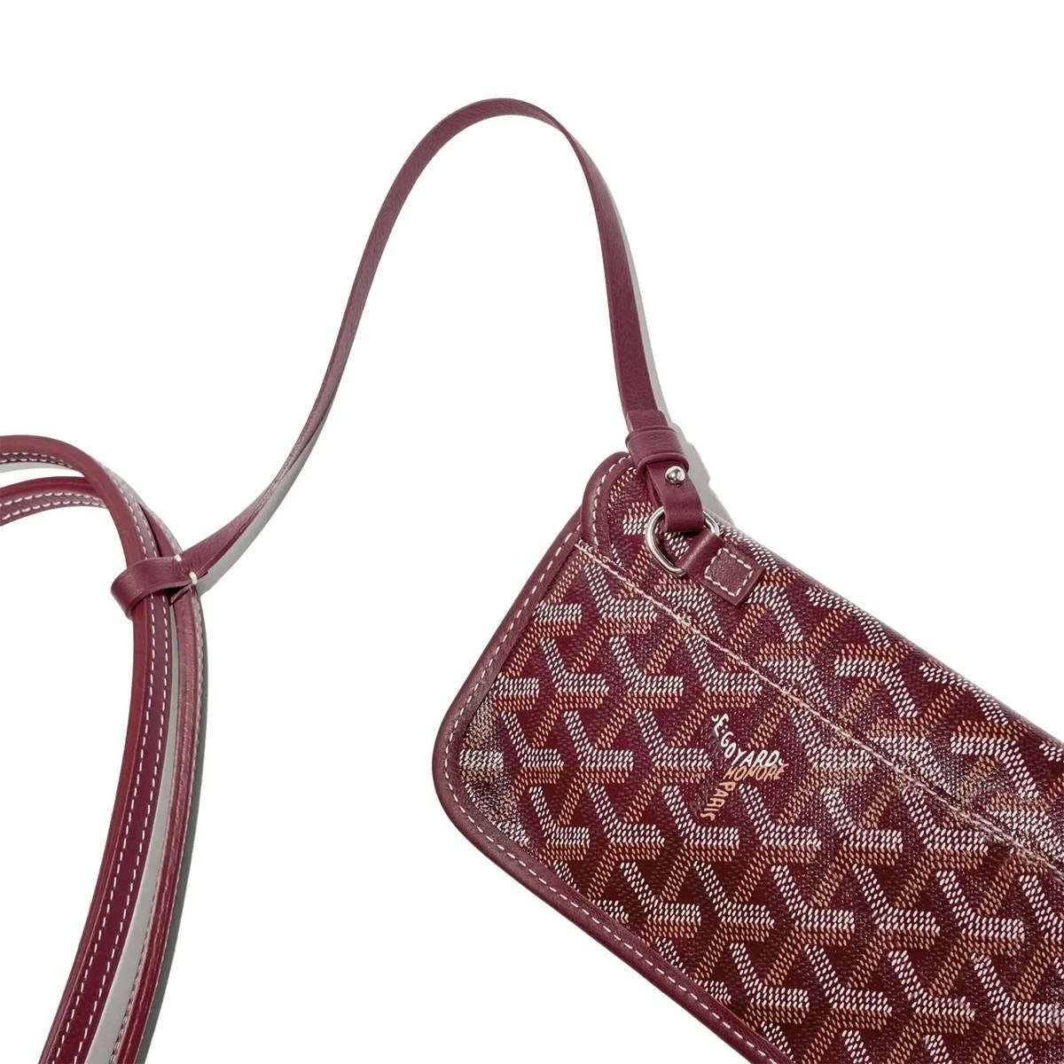 Goyard Tote Bag – Wine Red - Image 7