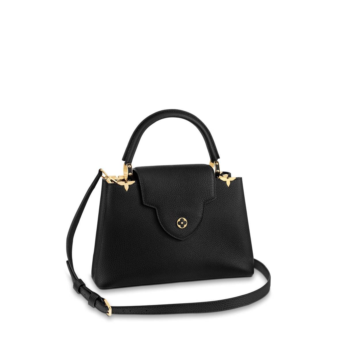 Louis Vuitton Capucines Handbag in Black Taurillon Leather - Image 5