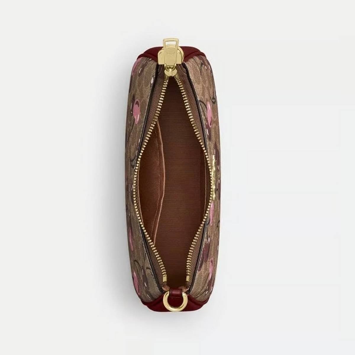 Coach Teri Shoulder Bag in Signature Canvas with Cherry Print – Brown - Image 3