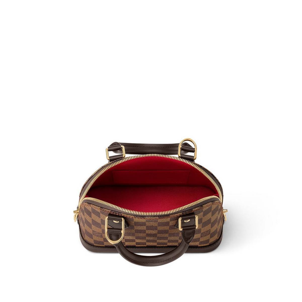 Louis Vuitton Alma Handbag – Brown Damier Ebene - Image 5