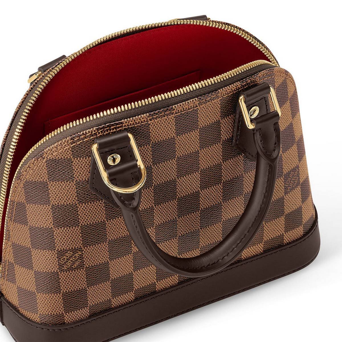 Louis Vuitton Alma Handbag – Brown Damier Ebene - Image 6