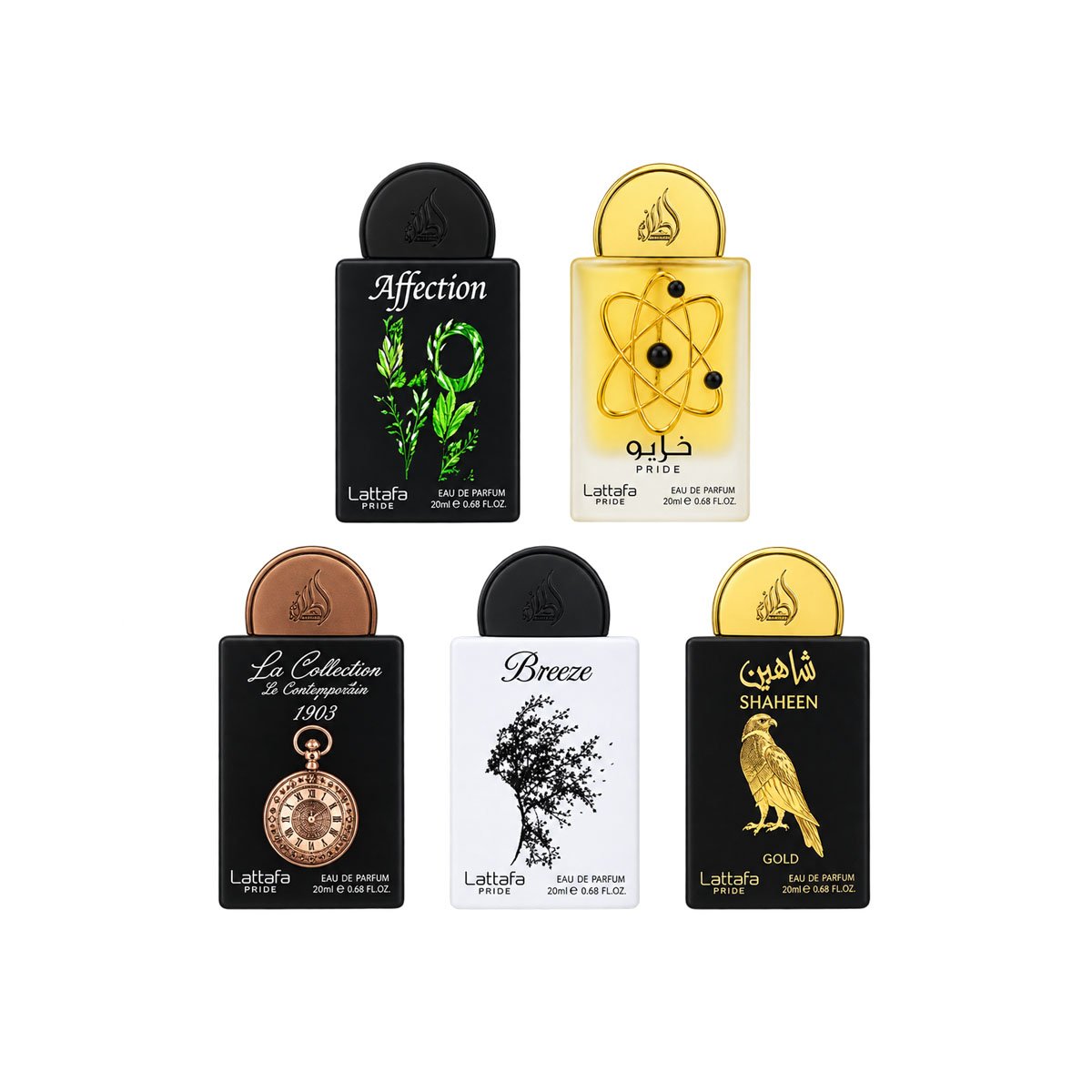 Lattafa Pride Giftset Collection No.1 Eau de Parfum 5 x 20ml