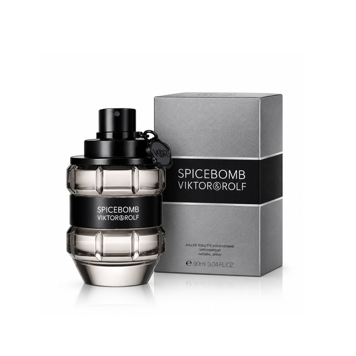 Viktor & Rolf Spicebomb Eau de Toilette for Men 90ml Silver