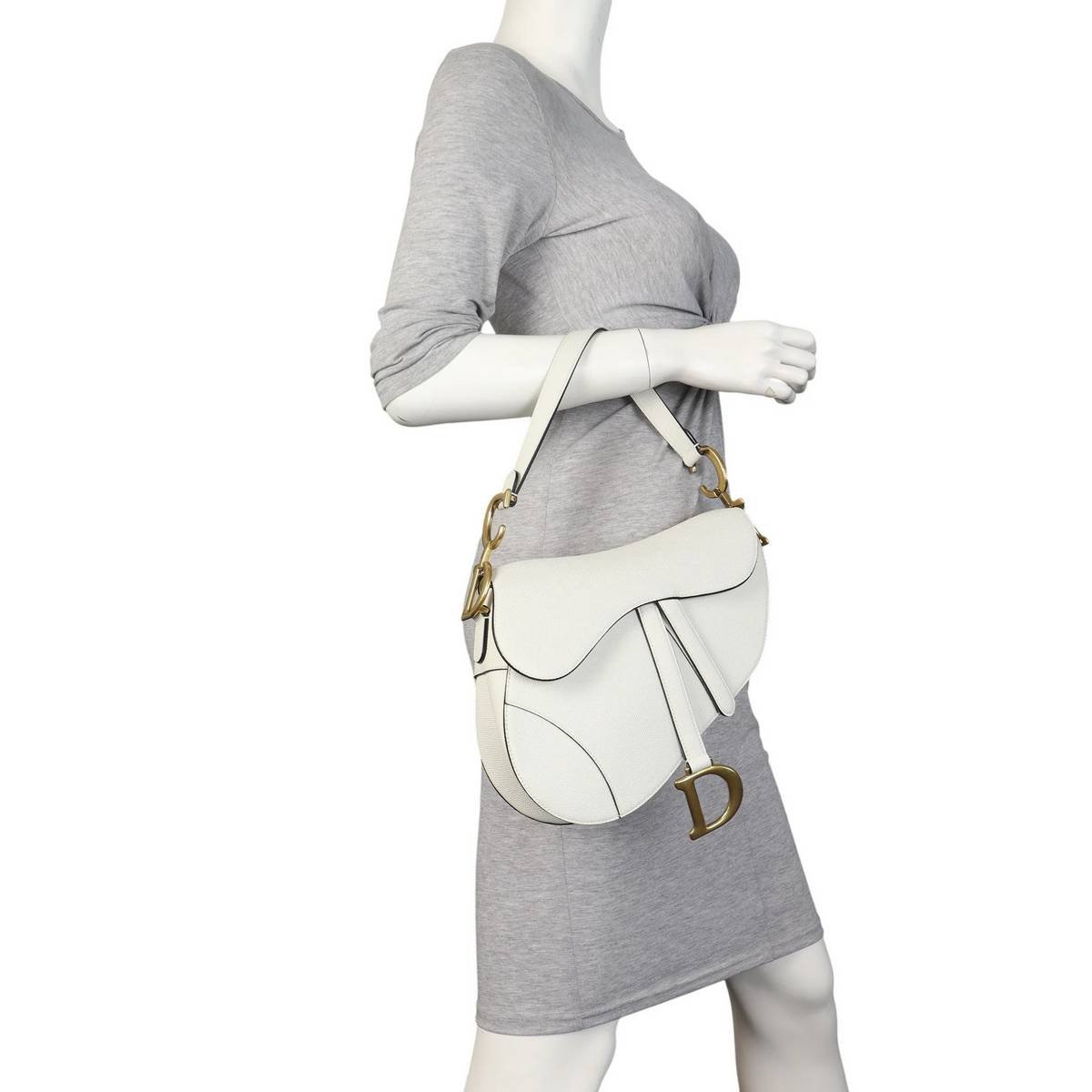 Christian Dior Saddle Bag Brown Black White – Shoulder & Crossbody Bag - Image 9