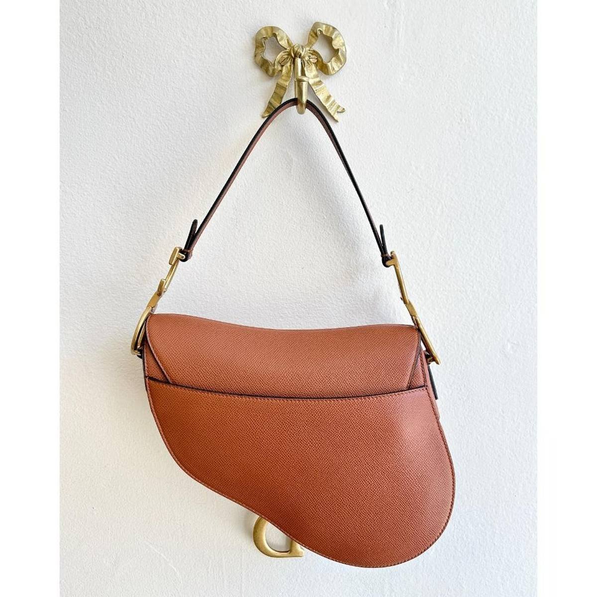 Christian Dior Saddle Bag Brown Black White – Shoulder & Crossbody Bag - Image 3