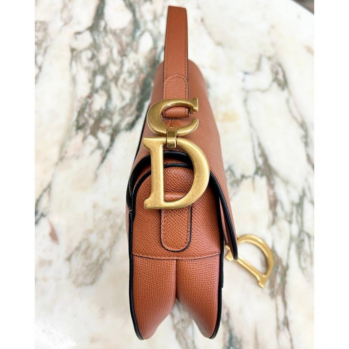 Christian Dior Saddle Bag Brown Black White – Shoulder & Crossbody Bag - Image 5